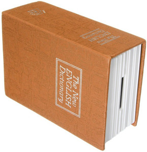 Sukot Book Safe Dictionary Style Piggy Bank Coin Box Cash Box Coin