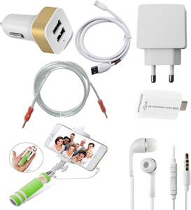 ZEBRON Wall Charger Accessory Combo for Xiaomi Redmi Note 3