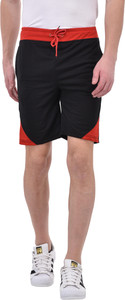Tej star Solid Men's Black Night Shorts