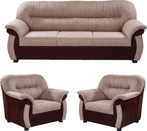 Comfy Sofa classy Fabric 3 + 1 + 1 Cream Sofa Set