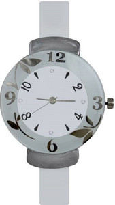 LEBENSZEIT Designer Fashion Trendy White Leaf Low Price Best Offer Export Quality Analog Watch - For Girls