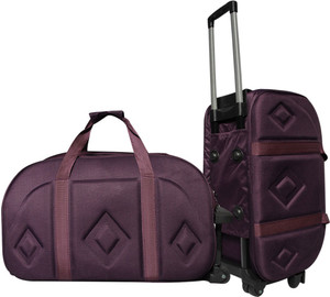 MOFARO Stylish Polyes-foam Purple Luxury 25 inch/63 cm Duffel Strolley Bag