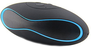 Technomart Mini X6 Speaker With FM Radio TF Card Support -Black Portable Bluetooth Mobile/Tablet Speaker