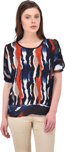 SVT ADA COLLECTIONS Casual Half Sleeve Solid Women's Multicolor Top