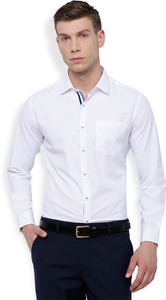 Mark Taylor Men's Solid Casual White Shirt