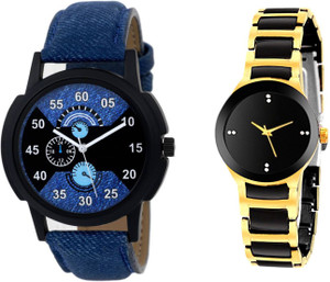 Rage Enterprise New Stylish Couple 01RE010 Analog Watch - For Boys & Girls