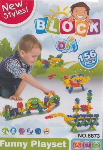 EMOB New Styles DIY 156 Pcs Baby Block Real Action Fun Playset