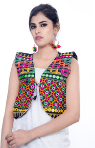 Banjara India Sleeveless Embroidered Women's Jacket