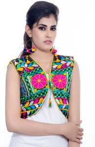 Banjara India Sleeveless Embroidered Women's Jacket