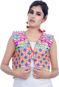 Banjara India Sleeveless Embroidered Women's Jacket