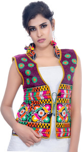 Banjara India Sleeveless Embroidered Women's Jacket