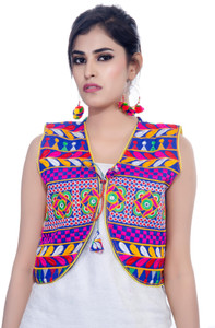 Banjara India Sleeveless Embroidered Women's Jacket