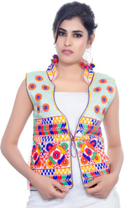 Banjara India Sleeveless Embroidered Women's Jacket