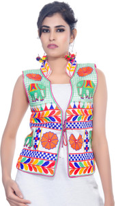 Banjara India Sleeveless Embroidered Women's Jacket