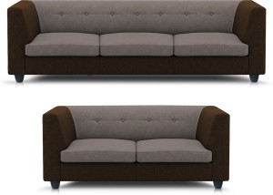 adorn homez flamingo fabric 3 + 2 multi sofa set