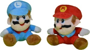 ToyJoy Super Mario and Luigi Combo Soft Plush Toys (Pack of 2) - 16 cm  - 16 cm