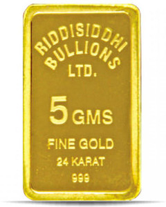 Candere 24 (9999) K 5 g Yellow Gold Bar