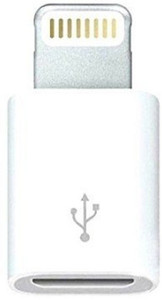 SHOPCRAZE Lightning 8 Pin to Micro USB Converter - Sync Charge Iphone 5 Ipad Mini 4 Apple USB Cable (White) Sync & Charge Cable