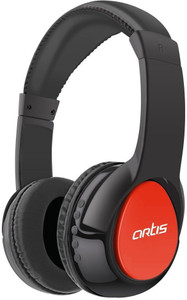 Artis BH200M Bluetooth Headphone with Mic. / FM Radio / Micro SD card Reader (Red) Wireless bluetooth Headphones