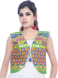 Banjara India Sleeveless Embroidered Women's Jacket