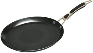 alda Induction Friendly Hard Anodised Crepe Pan Pan 30 cm diameter