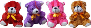 Welo Teddy Bear Soft and Attractive (18 cm) Pack Of 4 - 18 cm
