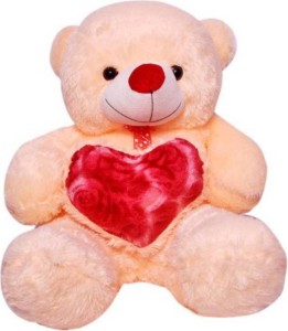 SS Mart 3 Feet Cream Sitting Teddy bear Awesome Quality & Creation Soft toys  - 90 cm