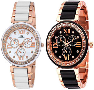 Fashion Gateway Supper Hot Collection (pack of 2) Luxury Analog Watch - For Women
