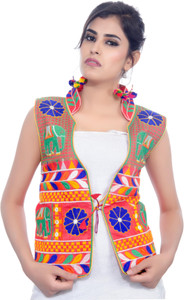 Banjara India Sleeveless Embroidered Women's Jacket