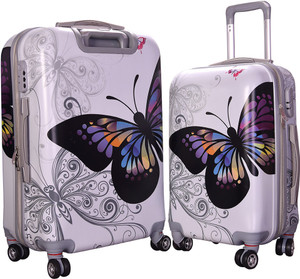 Fortune Butterfly Printed Luggage Check-in Luggage - 20.24 inch