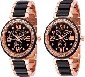 Fashion Gateway Supper Hot Collection (pack of 2) Luxury Watch - For Women