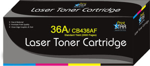 Printstar Cartridge 36A / CB436AF Black Toner Cartridge Compatible for HP LaserJet P1505 , HP LaserJet P1505n Single Color Toner