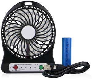 SHOPCRAZE Portable Rechargeable with in-built Torch TYD7654 USB Fan