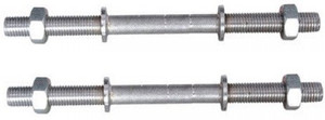 FITNESSSOLUTIONS 11 inch Steel Dumbbell Rod Bar With Screw Weight Lifting Bar