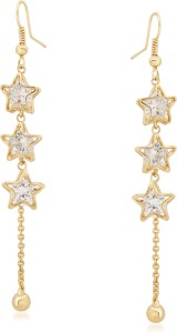 VK Jewels Dazzling Stars Cubic Zirconia Alloy Dangle Earring