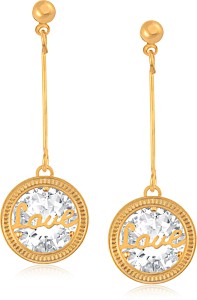 VK Jewels Star Double Diamond Alloy Dangle Earring