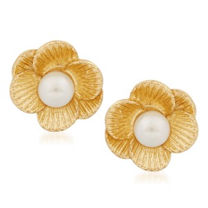 VK Jewels Decent Pearl Alloy Stud Earring