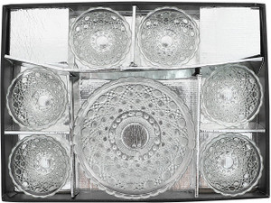 Xudo Serving Bowl Set PACK OF 7 Glass Disposable Bowl Set
