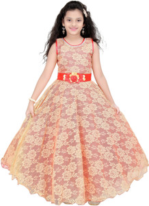 girls maxi full length party dress