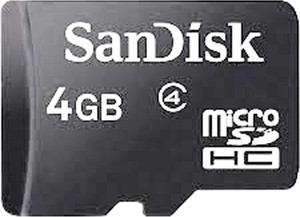 Sandisk class 4 4 GB MicroSDHC Class 4 20 MB/s Memory Card