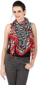 Belleziya Floral Print Polyester Girls Scarf