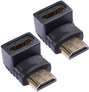 Redeemer Pack of 2 Female To Male L Shape HDMI Connector
