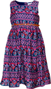 Bella Moda Girl's Midi/Knee Length Casual Dress