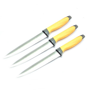 Lavelle Kitchen Wooden Handle Shanxing 9.5in EasyCut Wooden, Stainless Steel Knife Set