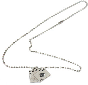 Saint laurent gold playing cards clearance