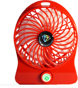 Kumar Retail Rechargeable Table Fan With Power Bank Portable Rechargeable USB MINI_R01 USB Fan