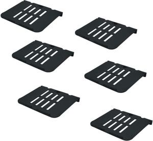 DECZO Set of 6 Multipurpose Set top Box/ Speaker Plastic Wall Shelf