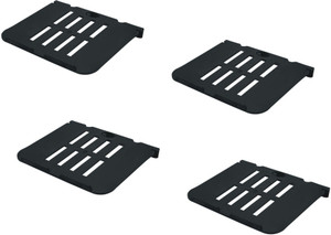 DECZO Set of 4 Multipurpose Set top Box/ Speaker Plastic Wall Shelf