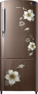 Samsung 212 L Direct Cool Single Door 4 Star (2019) Refrigerator(Star Flower Brown, RR22M274YD2/NL)
