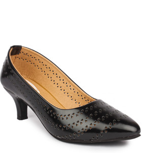 Do Bhai Women Black Heels